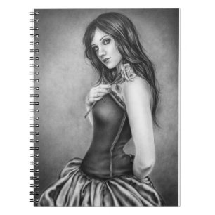 Girl with the rose Notebook