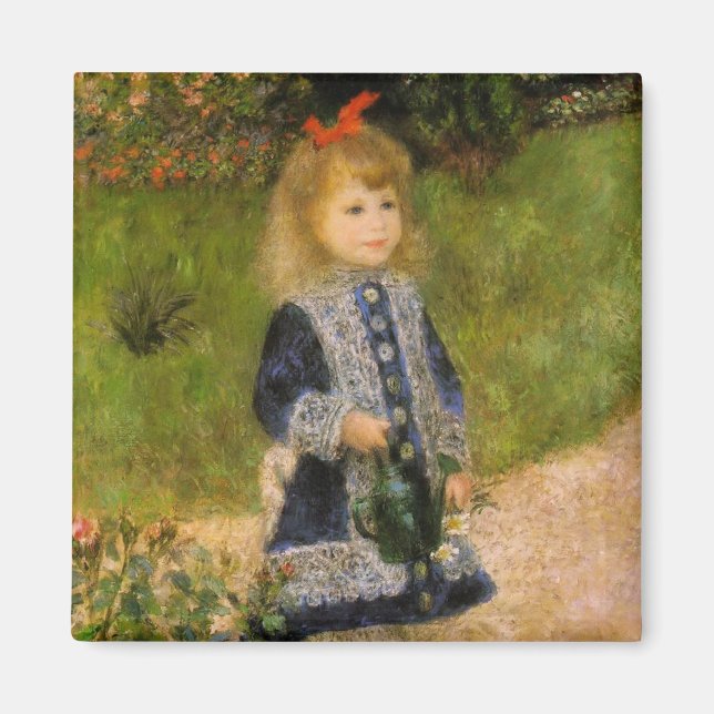 Girl with Watering Can Magnet (Front)