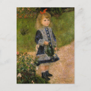 Girl with Watering Can Postcard