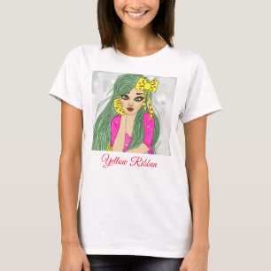 Girl With Yellow Ribbon T-Shirt