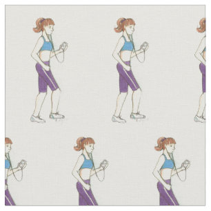 Girl Woman Marathon Jogger Runner Running Sports Fabric