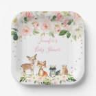 Girl Woodland Baby Shower Blush Floral