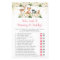 Girl Woodland Floral Who Said It Baby Shower Game