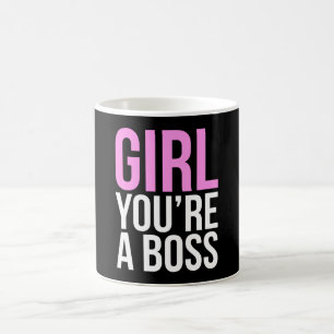Girl you're a boss coffee mug