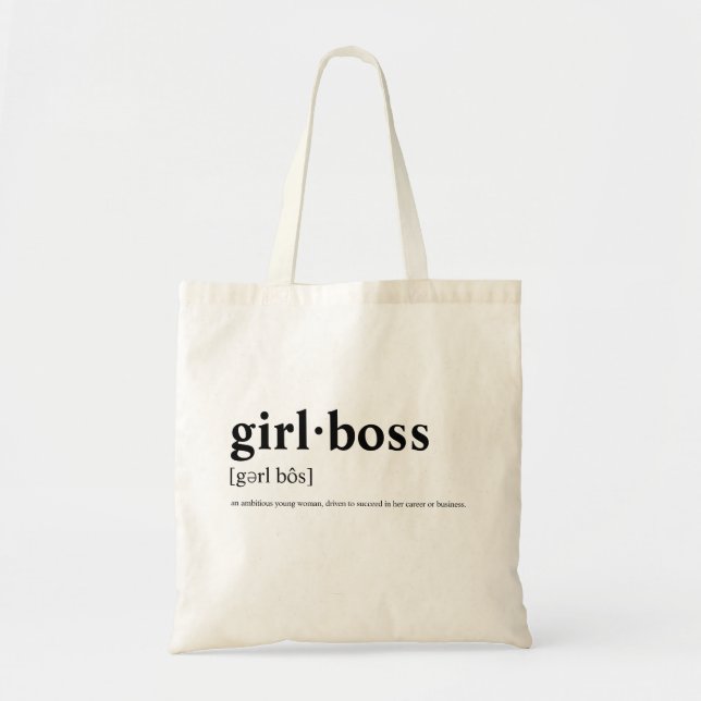 Girlboss - Dictionary meaning Tote Bag (Front)