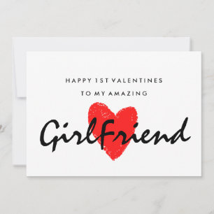 Girlfriend 1st Valentines Card