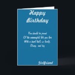 Girlfriend birthday greeting cards<br><div class="desc">Girlfriend birthday cards</div>