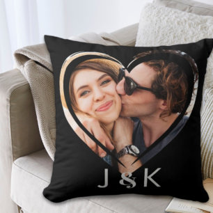 Girlfriend Boyfriend Photo Collage Dating Couple  Cushion
