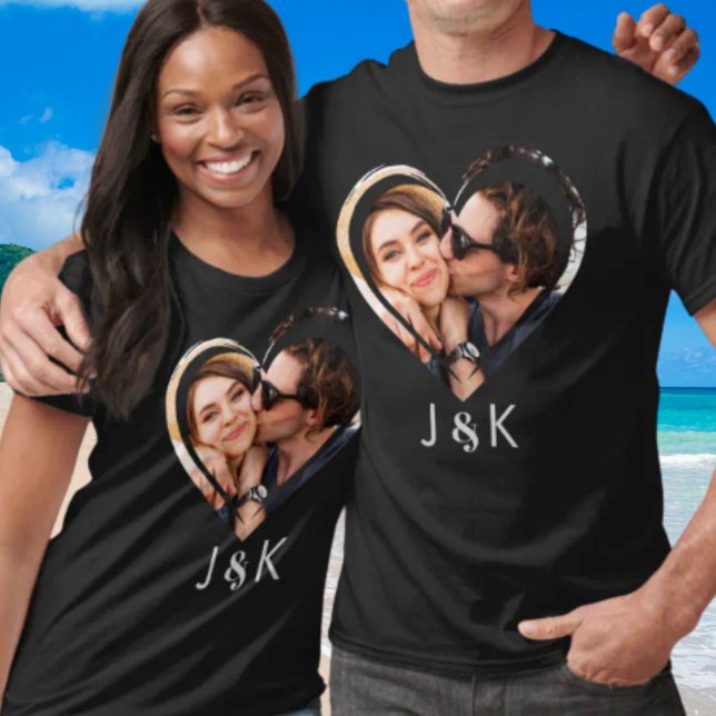 Girlfriend Boyfriend Photo Collage Dating Couple  T-Shirt (Girlfriend Boyfriend Photo Collage Dating Couple T-Shirt)