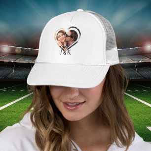 Girlfriend Boyfriend Photo Collage Dating Couple  Trucker Hat