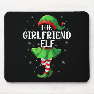 Girlfriend Elf Christmas Girls Women Elf Squad Xma Mouse Mat