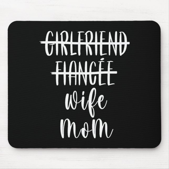 Girlfriend Fiance Wife Mom New Mother Pregnancy An Mouse Mat (Front)