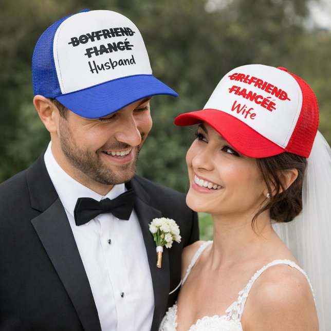 Girlfriend Fiance Wife Wedding Party Trucker Hat (Creator Uploaded)