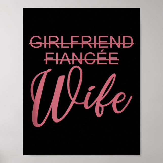 Girlfriend Fiancée Wife, Wedding, Just Married, Ma Poster (Front)
