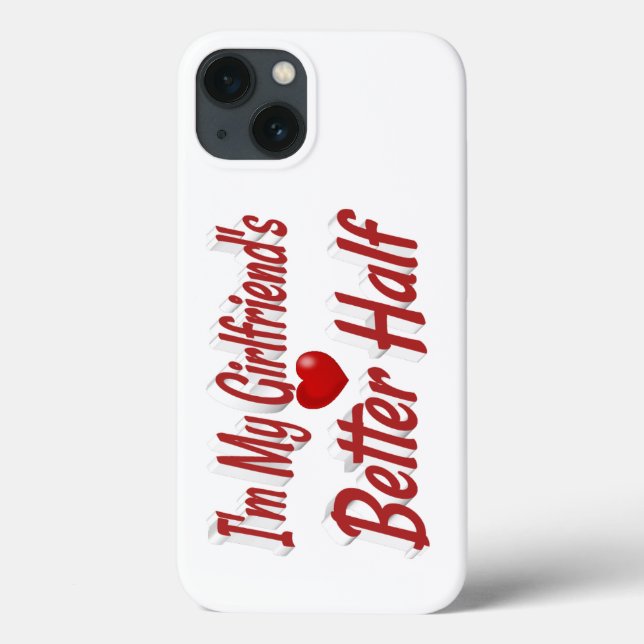 Girlfriend funny quote red text Case-Mate iPhone case (Back)
