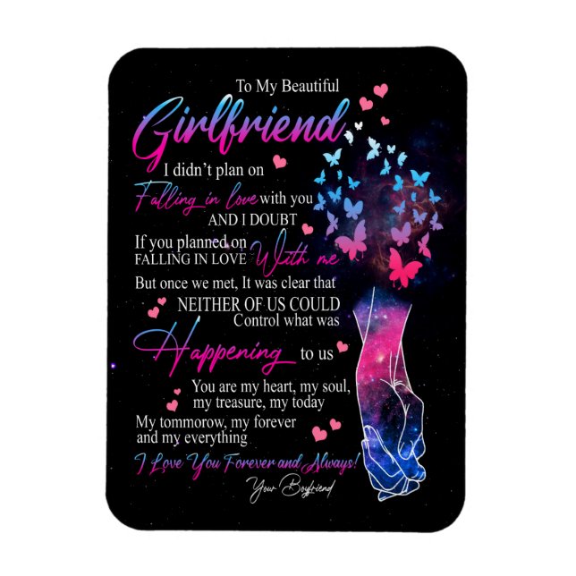 Girlfriend Gifts | Letter To My Girlfriend Magnet (Vertical)
