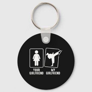 Girlfriend Girlfriend MMA Judo TKW Kung arate Key Ring