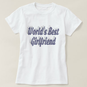 Girlfriend grey typography T-Shirt