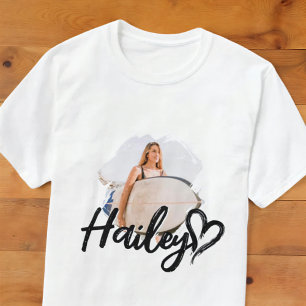 Girlfriend Grunge Simple Modern Heart Cool Photo T-Shirt