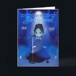 Girlfriend Happy Birthday Singing Deva Cute Card<br><div class="desc">Girlfriend Happy Birthday Singing Deva Cute Card</div>