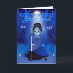 Girlfriend Happy Birthday Singing Deva Cute Card<br><div class="desc">Girlfriend Happy Birthday Singing Deva Cute Card</div>