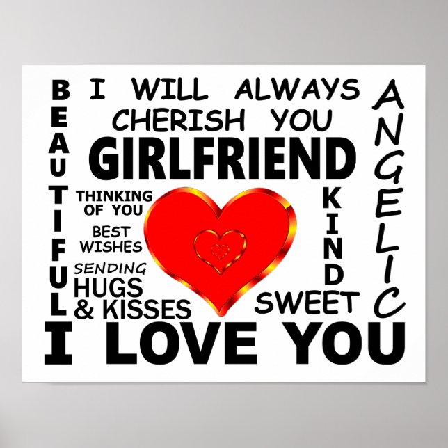 Girlfriend I Love You Poster (Front)