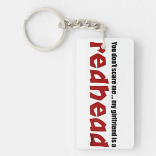 Girlfriend is Redhead Key Ring