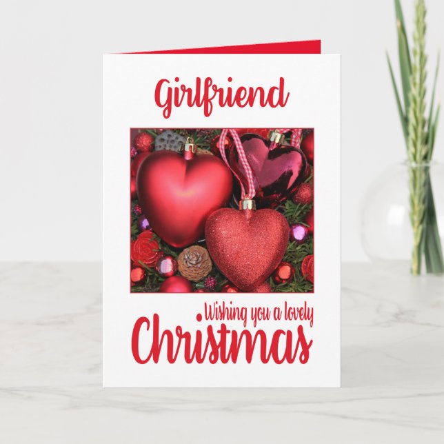 Girlfriend Lovely Christmas card (Front)