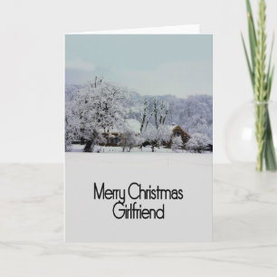Girlfriend Merry Christmas Holiday Card