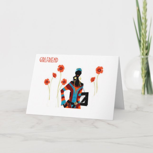 **GIRLFRIEND** MERRY CHRISTMAS/VERY HAPPY NEW YEAR HOLIDAY CARD (Front)