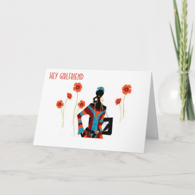 **GIRLFRIEND** MERRY CHRISTMAS/VERY HAPPY NEW YEAR HOLIDAY CARD (Front)