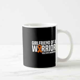 Girlfriend Of A Warrior Orange Ribbon Rsdcrps Awar Coffee Mug