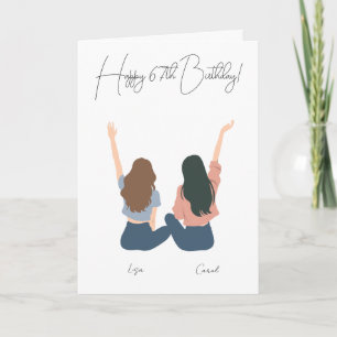 Girlfriend personalized Birthday Card