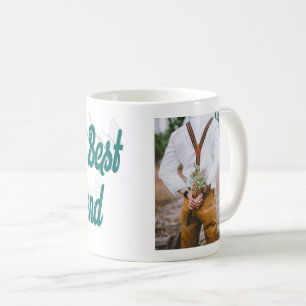 Girlfriend photo green script text coffee mug