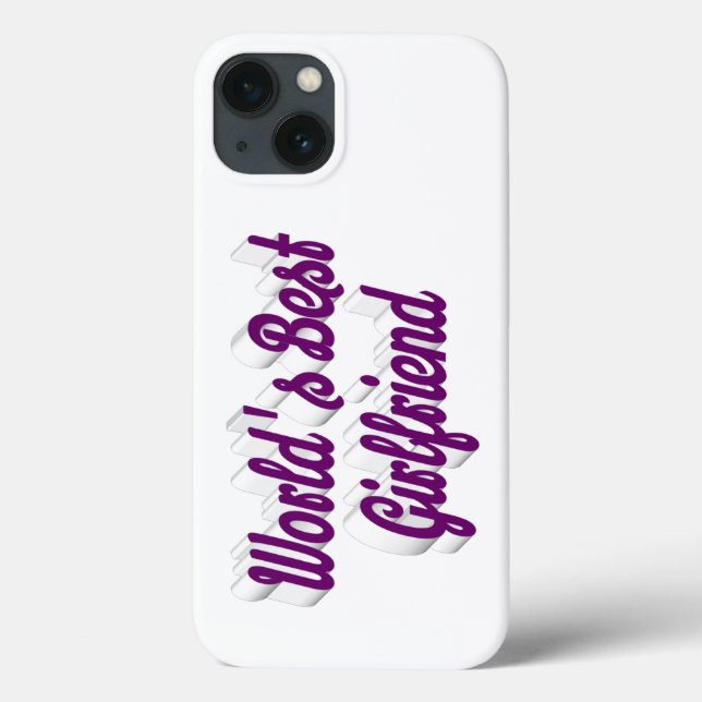 Girlfriend purple script Case-Mate iPhone case (Back)