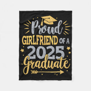 Girlfriend Senior 2025 Proud Girlfriend Of A Cl Of Fleece Blanket