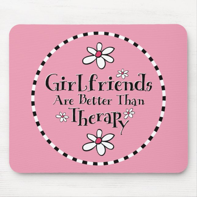 Girlfriend Therapy Mouse Mat (Front)