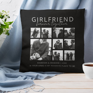 Girlfriend Together Forever Photo Collage Cushion