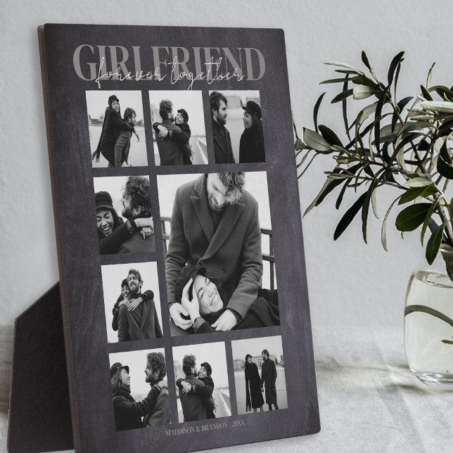 Girlfriend Together Forever Photo Collage Plaque (Creator Uploaded)