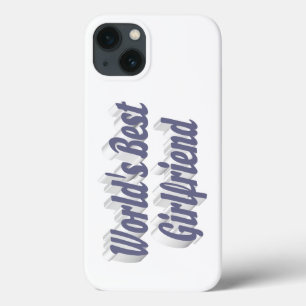 Girlfriend with gray typography iPhone 13 case