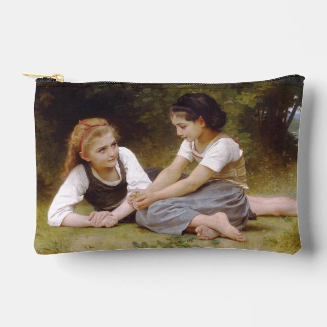 Girlfriends Collect Nuts, Les Noisettes Bouguereau Accessory Pouch (Front)
