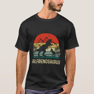 Girlfriendsaurus Dinosaur Funny Mama Saurus Family T-Shirt