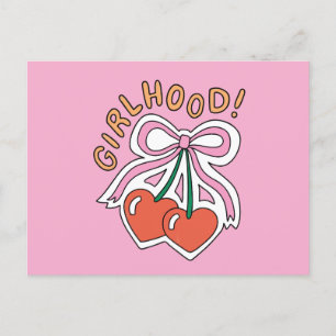 Girlhood Holiday Postcard