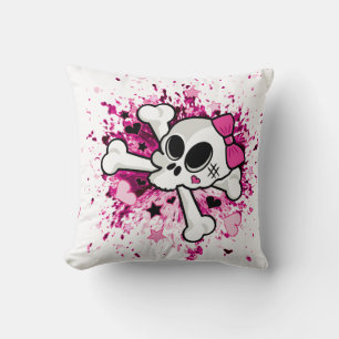 Girlie Skull Cushion