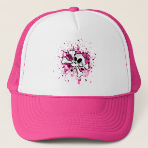 Girlie Skull Trucker Hat