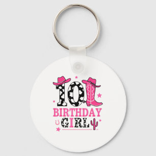 Girls 10th Birthday Kids Cowgirl Birthday Decor Pa Key Ring