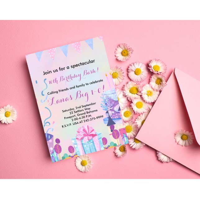 Girls 10th Birthday Party Invitation (Creator Uploaded)