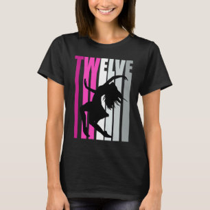 Girls 12th Dance Birthday Pink Dancer Queen Expres T-Shirt