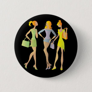 girls 6 cm round badge