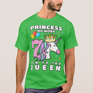 Girls 7 Year Old Birthday Fabulous Unicorn Gift T-Shirt